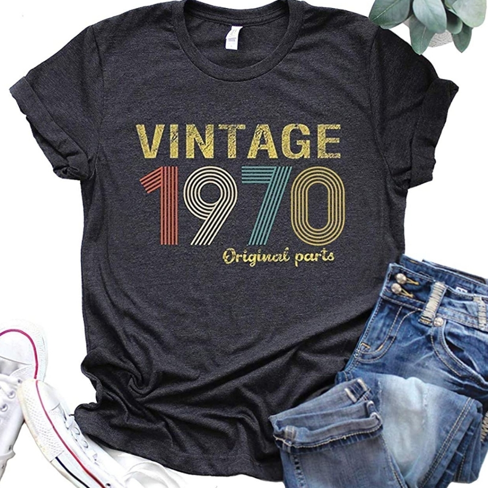 Retro T Shirts - Vintage 1970 Original Parts Short